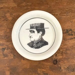 Ceramic Portrait Frenchman Trinket Dish